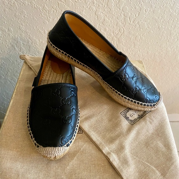🔥AUTHENTIC GUCCI LEATHER ESPADRILLES 🔥 - Picture 1 of 13